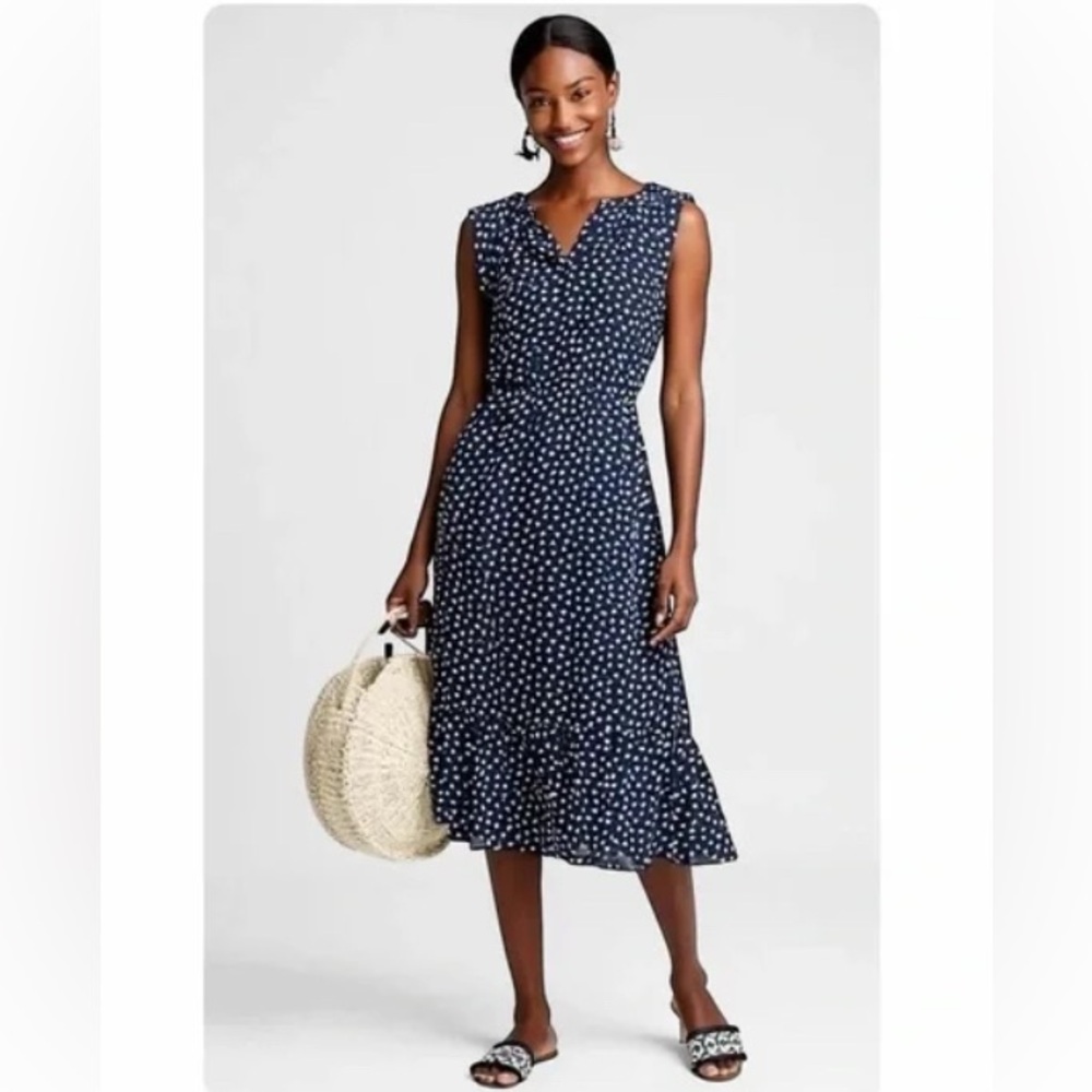 J.Crew Mercantile Dragonfly Midi Dress with Pockets!! Small - Picture 9 of 9